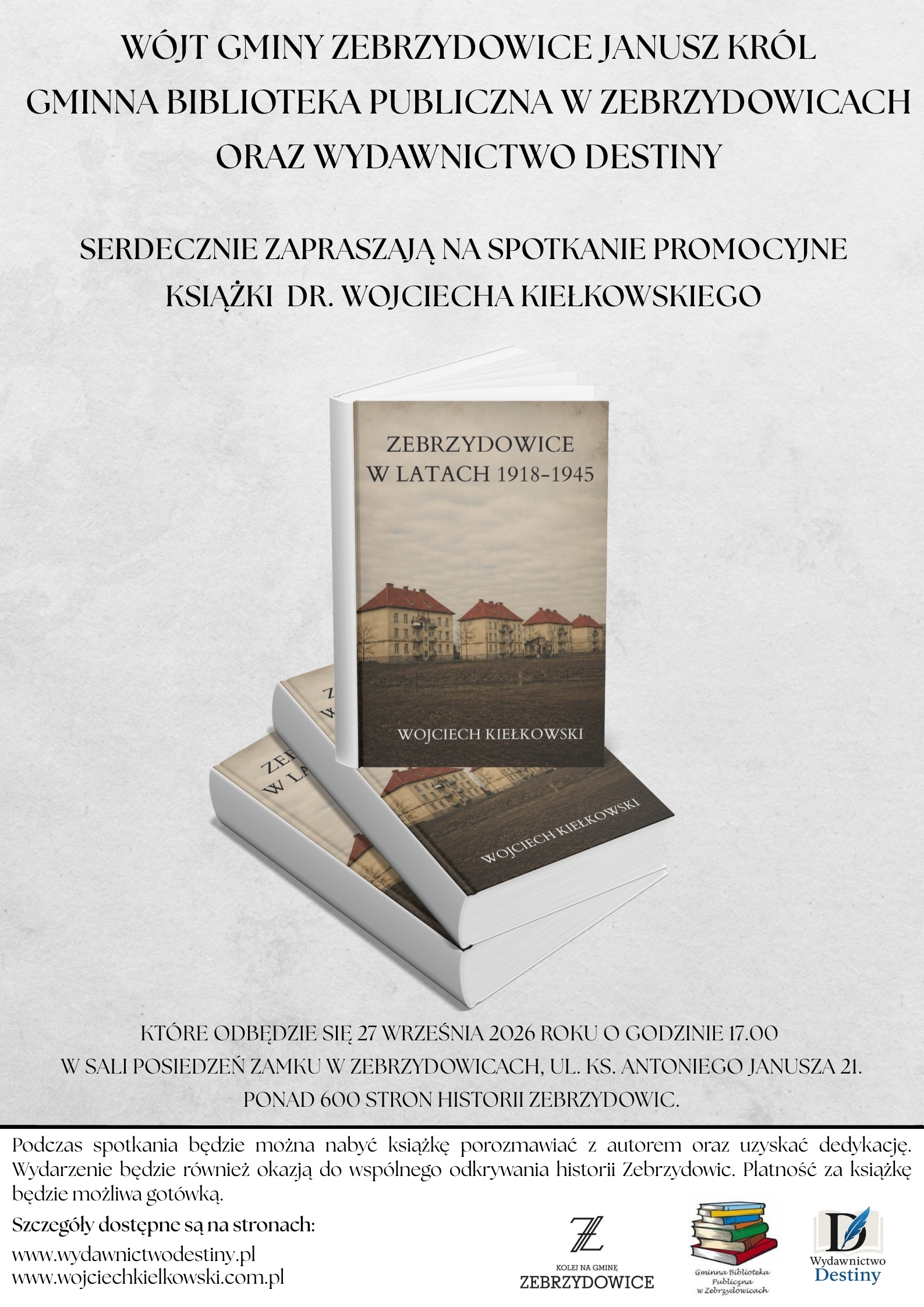 Plakat książki Zebrzydowice w latach 1918–1945